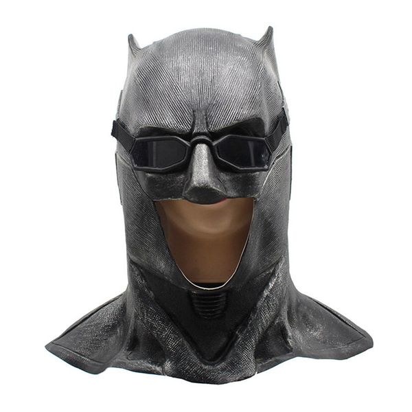 

justice league latex batman mask cosplay superhero bruce wayne movie party masks helmet ball props costume accessories