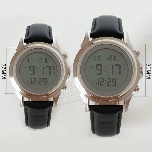 

lover watch for muslim prayer with qibla compass 6381&6382 azan watch for parents with world prayer times parents, Slivery;brown