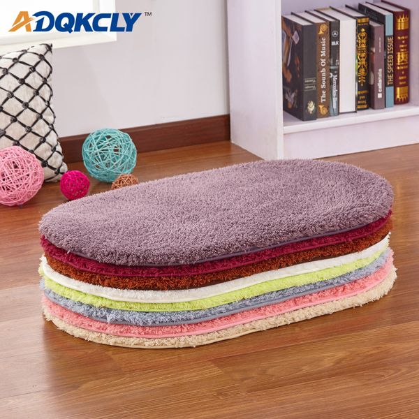 

adqkcly oval shaggy soft carpet rugs warm plush floor rugs fluffy mats kids room for living room anti-dust door floor mats