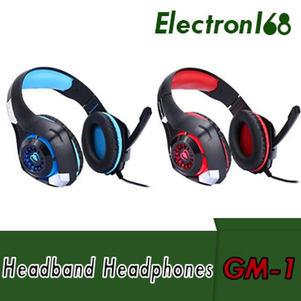 

beexcellent gm-1 gaming headphone with mic led light stereo game headset 3.5mm wired usb headband headphones for pc/ps4 gamers