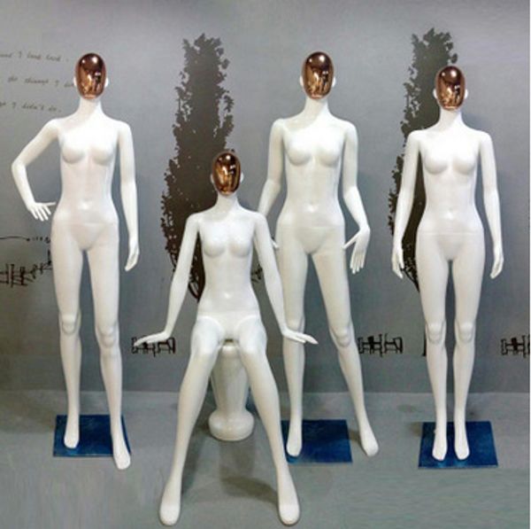 Nuovo manichino femminile in fibra di vetro per tutto il corpo di vendita calda Modello bianco lucido di migliore qualità Made In China