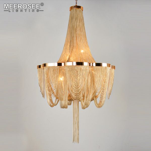 

french empire chandelier post chain aluminum suspension light hanging drop lustre for living room l project lights