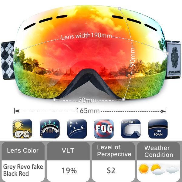 

kids ski goggles small size for children double lens uv400 anti-fog ski glasses snow goggle girls boys snowboard goggles