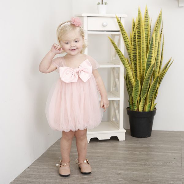 

baby girl 5 6 3 year birthday party dress bow kids clothes infant party wedding baptism christening evening dress fantasia bebes, Red;yellow