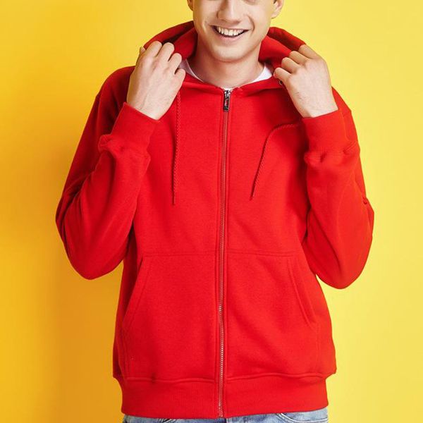 

plus size 3xl men autumn hoodies sweatshirt solid color zipper hooded cardigan causal outwear hip hop pocket sweatshirt 6q2385, Black