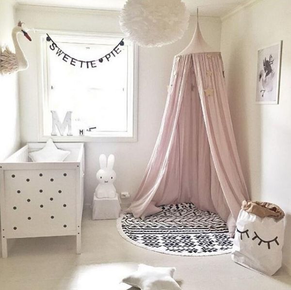 Children S Bed Canopy Bed Curtain Round Ceiling Hanging Mosquito Net Tent Baby Player Z 5 Canada 2019 From Xinmaidianlyg Cad 34 87 Dhgate Canada