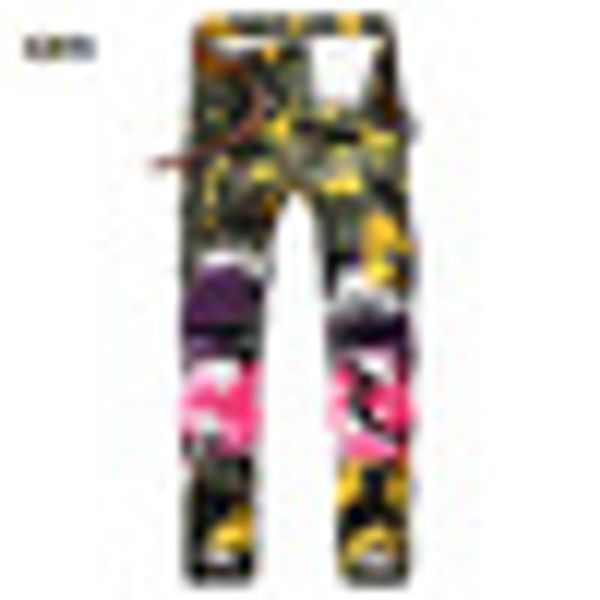

idopy men`s fashion camo jeans stretch hip hop street style camouflage multi pockets brand designer cargo denim joggers for male, Blue