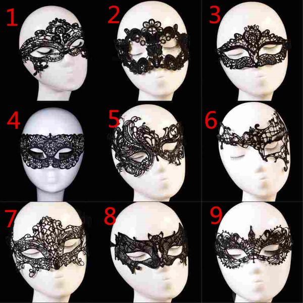 

black lace mask for women half face carnival festival ball halloween masquerade masks event & party supplies