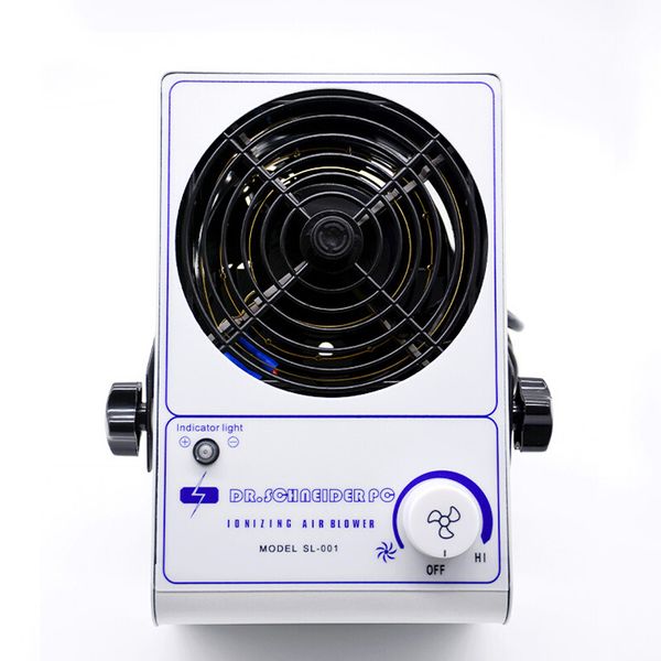 Ventilatore ionico antistatico da tavolo 220V / 110V Ventilatore d'aria ionizzante ventilatore esd ionizzatore d'aria statico piccolo SL-001