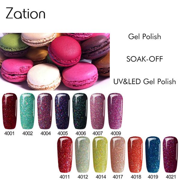 

zation fashion neon long lasting gel varnish nail art soak off uv colorful acrylic gelpolish glitter neon nail gel rainbow color, Red;pink