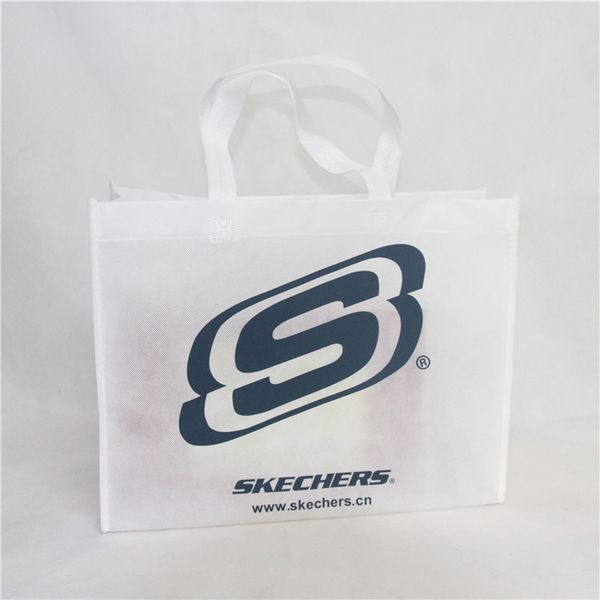 

wholesale 2000pcs/lot custom printed company logo reusable non woven shopping bags fabric eco grocery tote bag