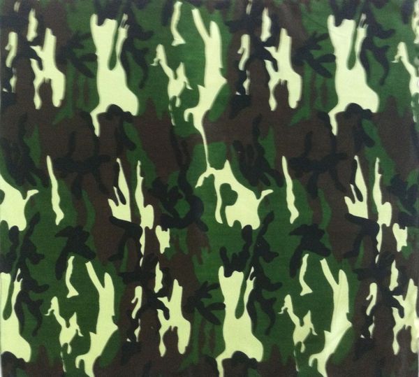 

2018 new 55cm*55cm 100% cotton men army green camouflage bandana camo, Blue;gray