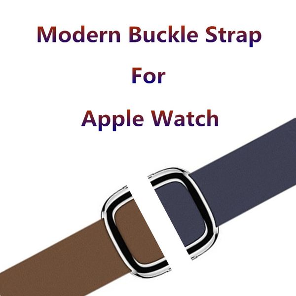 

colorful genuine leather modern buckle strap band 42 mm 38 watch bracelet 22mm watch band-maibosi, Black;brown