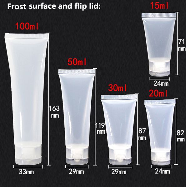 

5ml 10ml 15ml 20ml 30ml 50ml 100ml clear plastic lotion soft tubes packing bottles sample empty cosmetic makeup cream container wx9-293