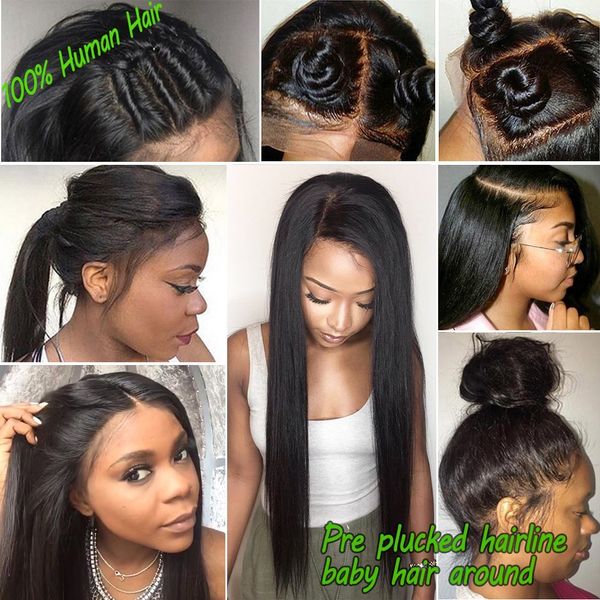 360 Lace Frontal Wig 12 Inch 100 Unprocessed Virgin Brazilian