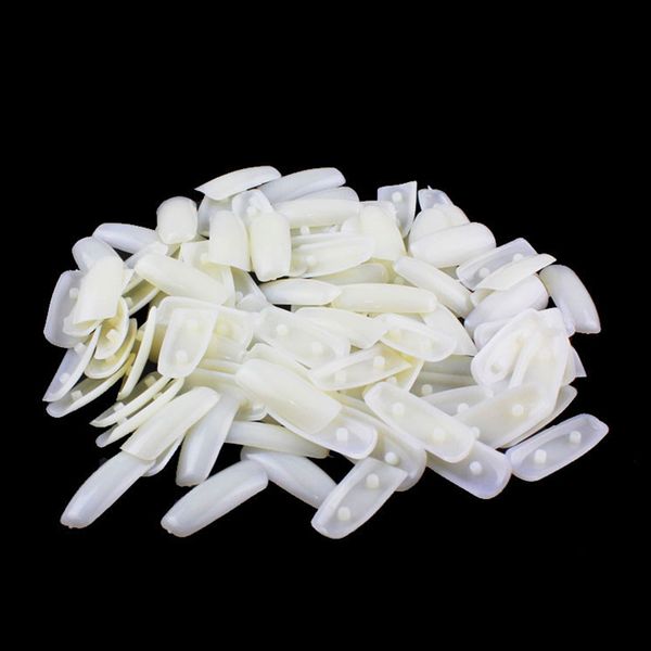 

shellhard 100pcs plastic full false nail tips fashion nail art removable practice tips for training display stand holder tools, Red;gold