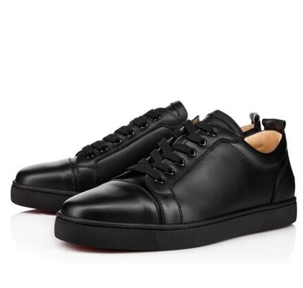 

with box] black patent leather red bottom low men/women sneakers genuine leather casual shoes flats party dress shoes