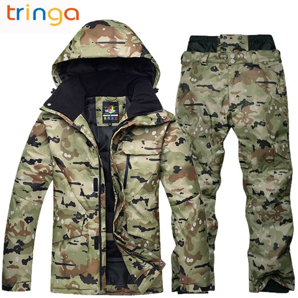 

ski suit men winter new outdoor windproof waterproof thermal male snow pants sets skiing and snowboarding ski jacket men brands