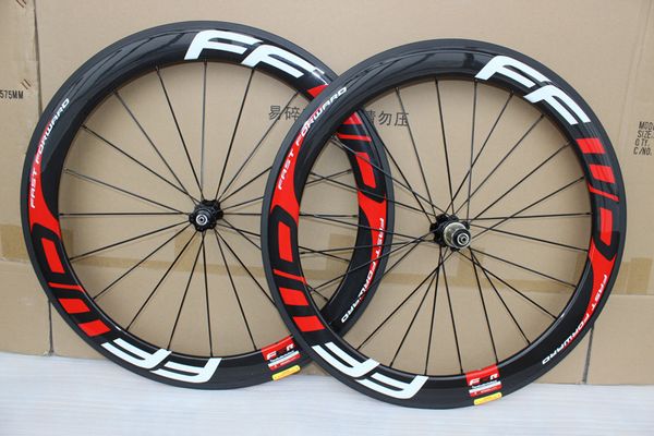 

Ba alt brake urface ffwd wheel f6r 60mm wheel et traight pull powerway r36 carbon hub full carbon road bicycle bike wheel black red