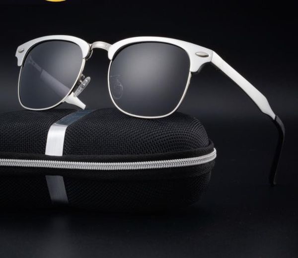 

men's sunglasses, polarized aluminum magnesium sunglasses, outdoor sports cycling, fishing glasses driver driving glasses, White;black