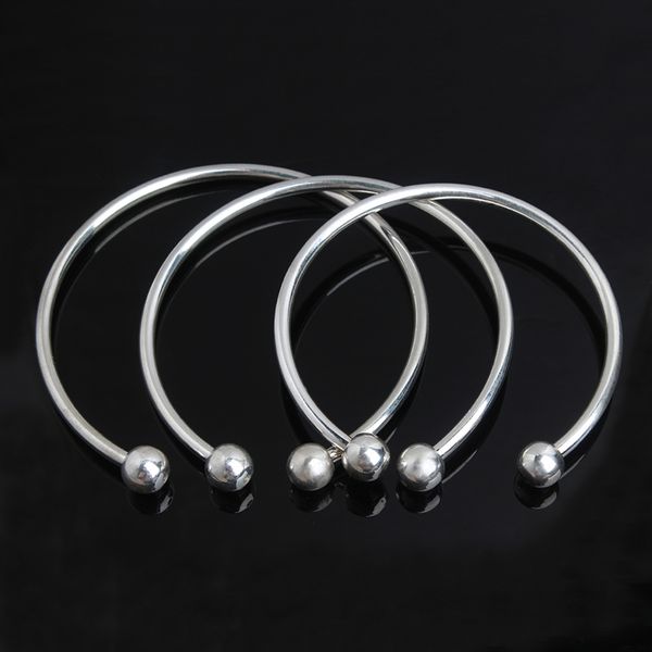 

whole sale1pcs/lot copper adjustable cuff bangle bracelets blank silver color open charm wire bangle bracelet base setting findings f3773, Black