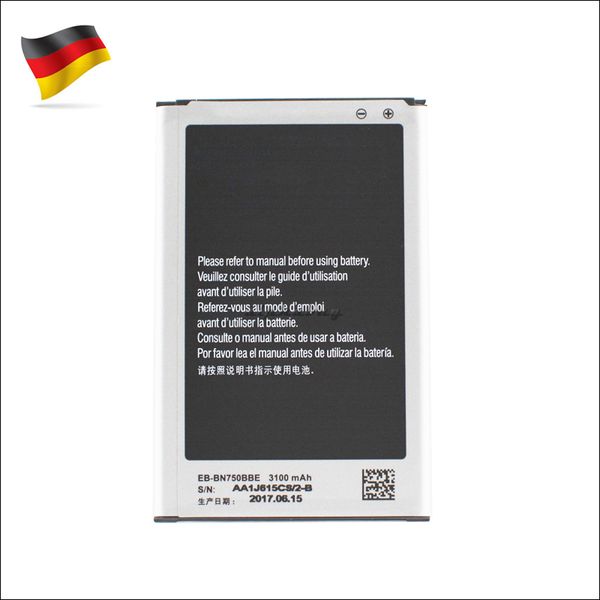 

replacement battery eb-bn750bbe 3100mah for samsung galaxy note 3 akku dhl ddp hipping germany stock