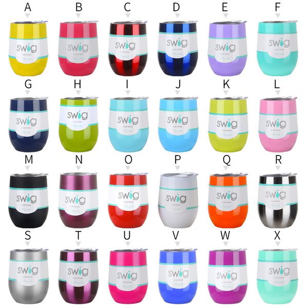 New Arrival 9 Oz Wine Tumbler Egg Shaped Swig Thermos Mug For Cool