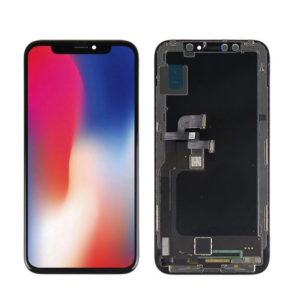 

new arrival oem amoled oled lcd for iphone x/10 official quality perfect color face recognition + dhl shipping