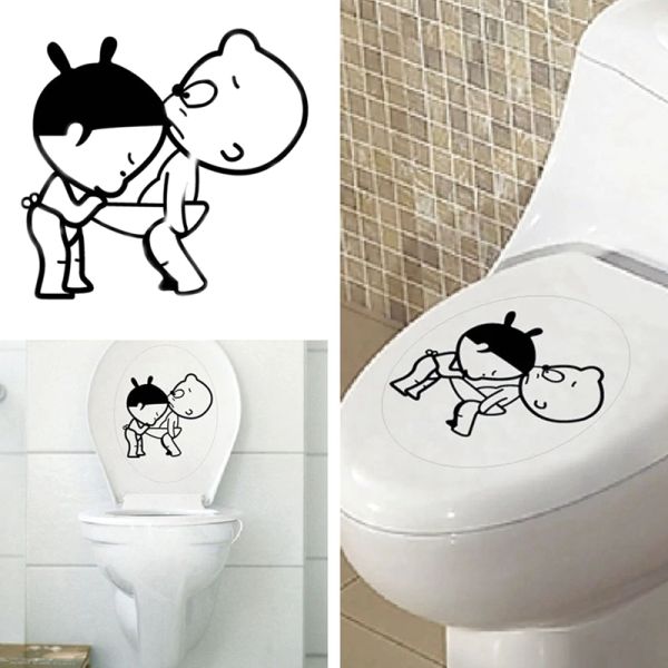 Großhandel Lustige Jungen Und Mädchen Wc Aufkleber Kreative Wandaufkleber Für WC Kinderzimmer Wandaufkleber Badezimmer Dekor Dekoration Von Jiayouya, ... Großhandel Lustige Jungen Und Mädchen Wc Aufkleber Kreative Wandaufkleber Für WC Kinderzimmer Wandaufkleber Badezimmer Dekor Dekoration Von Jiayouya, ...