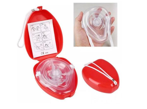 

first aid artificial respiration mask breathing mask cup with separate box disposable cpr breathing mask dhl free