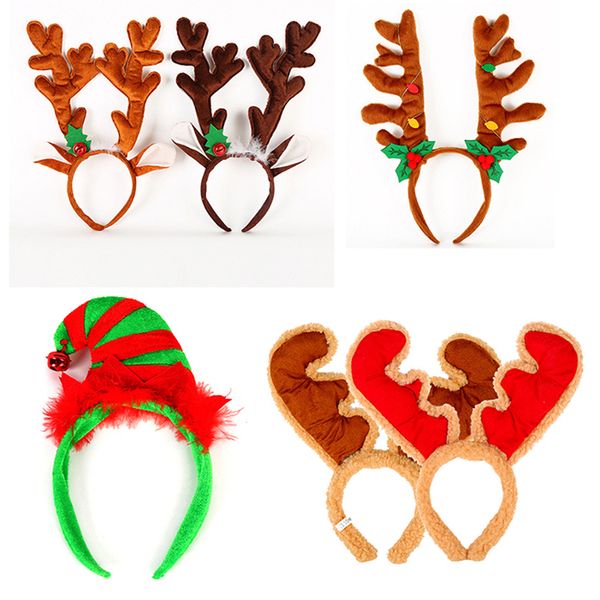 

новогоднее украшение оголовье счастливого рождества праздничная вечеринка украшения 6 pattern deer design head band для xmas bh18085