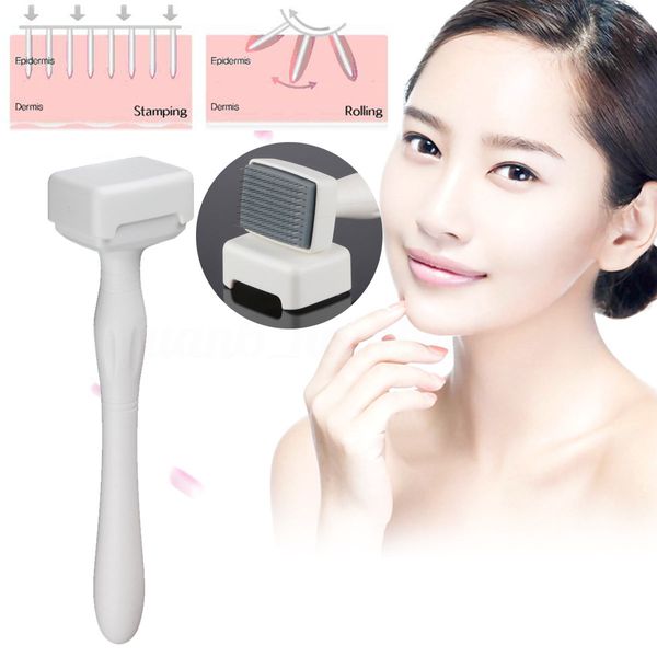 

DRS 140 Derma Stamp Roller Stainless Steel Microneedle Anti Ageing Scar Acne Spot Wrinkle Hair Loss Cellulite Skin Care Rejuvenation Therapy