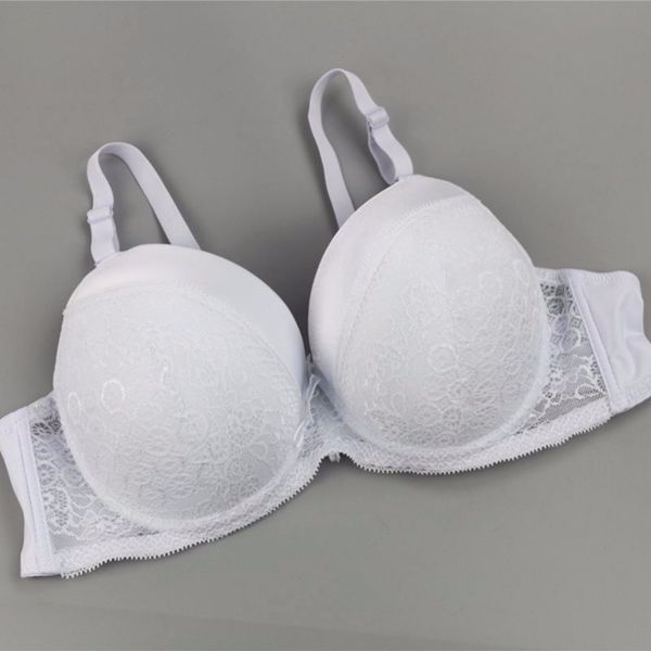 

2018 women brassiere plus size 90/95/100 d full cup lace push up ladies female double shoulder strap bra, Red;black