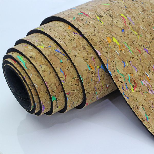 

colorful cork tpe yoga mat 6mm eco-friendly non-slip yoga mattress training mat fitness exercise mats pilates pads