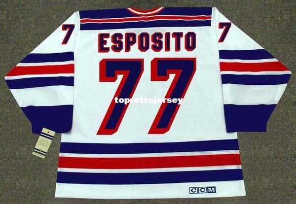 

wholesale mens phil esposito new york rangers 1978 ccm vintage home retro hockey jersey, Black;red