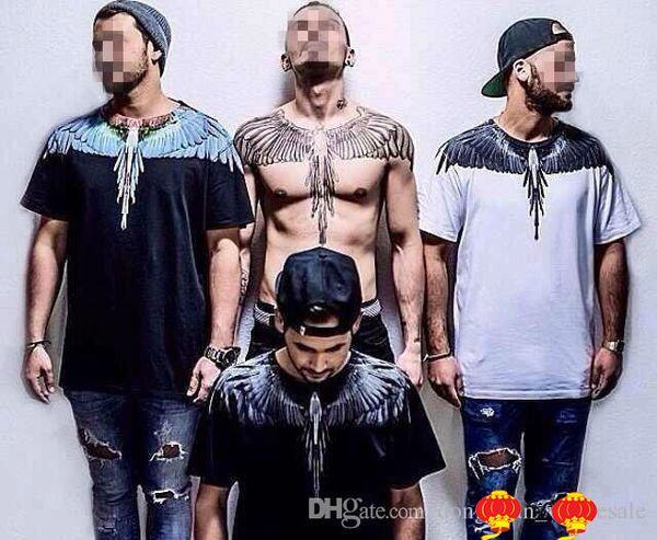 

Men women ca ual marcelo burlon t hirt italy county of milan feather wing mb t hirt rodeo magazine tee de igner brand t hirt