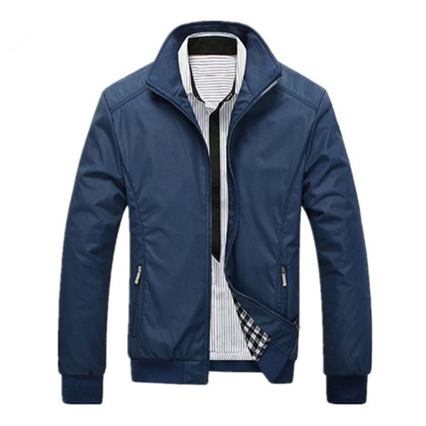 

2018 men's jacket new arrivals autumn fashion long sleeve jackets men slim fit casual jaqueta masculina jackets brand clothing, Black;brown