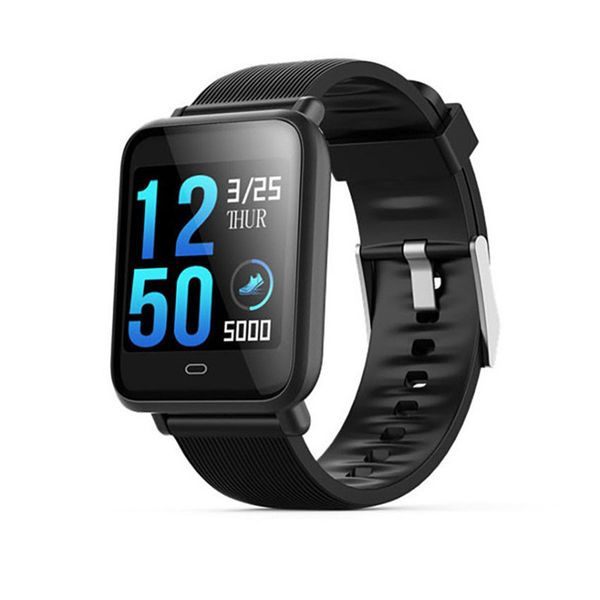 

q9 blood pressure heart rate monitor smart watch ip67 waterproof sport fitness trakcer watch men women smartwatch ing, Slivery;brown