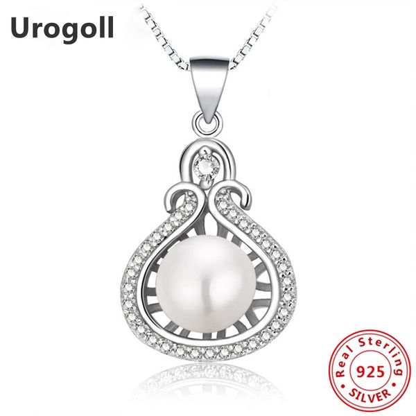 

brand new fine jewelry wholesale genuine sterling silver jewelry 925 sterling silver necklace for women pearl gifts