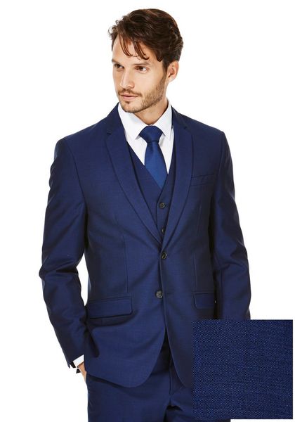 

new style groomsmen notch lapel groom tuxedos blue men suits wedding/prom man blazer/bridegroom(jacket+pants+vest+tie)m672, Black;gray