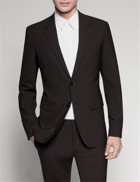

DHL Free Black Suits Wedding for Men Formal Business Tuxedos Men's Blazers Custom Made Groom Wear Customize Clothing 2 Piece (Jacket+Pants)