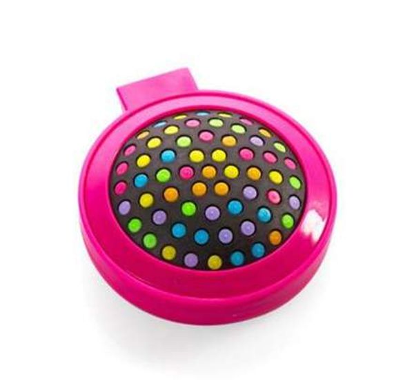 

1 pc new makeup comb hair brush pro styling tool portable mini folding comb airbag massage round travel hair brush with mirror, Silver