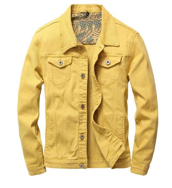 En yeni erkeklerin katı denim ceketi L çivili mektup pablo tasarım bahar ceket jean ceketler tek göğüslü beden s-xxxl txdd