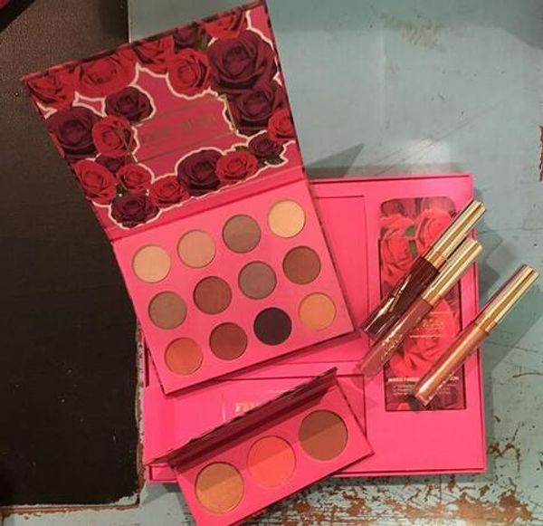 

makeup set colourpop fem rosa set 12 color eye shadow +3 color highlighter +3 color matte lipstick