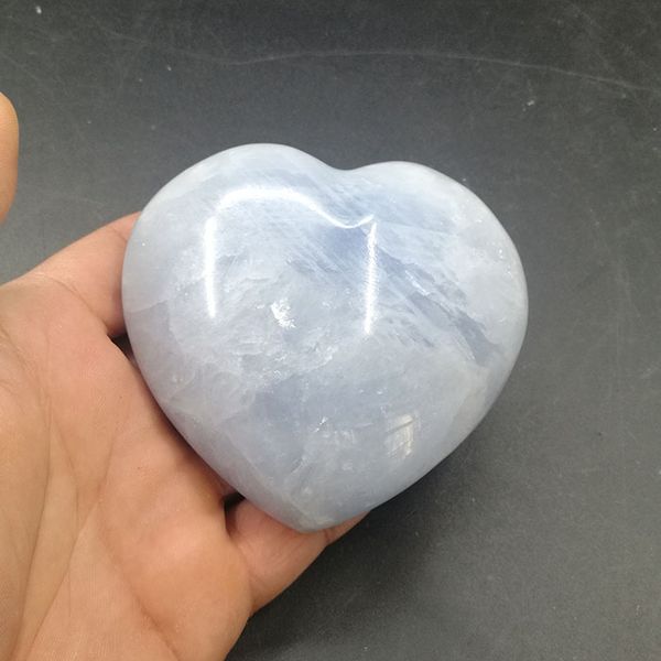 

Celestite Heart Stone Lapis Lazuli Natural Crystal Mineral Polished Lazurite Blue Reiki Healing Tumbled Ornament For Home Decoration Crafts