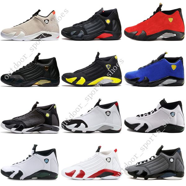 

14 14s mens Basketball Shoes Desert Sand DMP Last Shot Indiglo Thunder Blue Suede Oxidized Grey White men Athletic Sports Sneakers designer