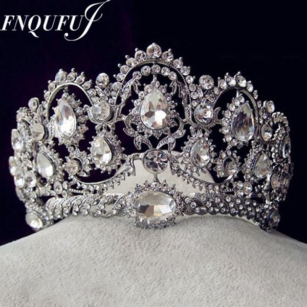 

vintage tiaras rhinestone crowns wedding hair accessories rhinestones bridal bridal jewelry 2017 head wear cheveux, Slivery;golden