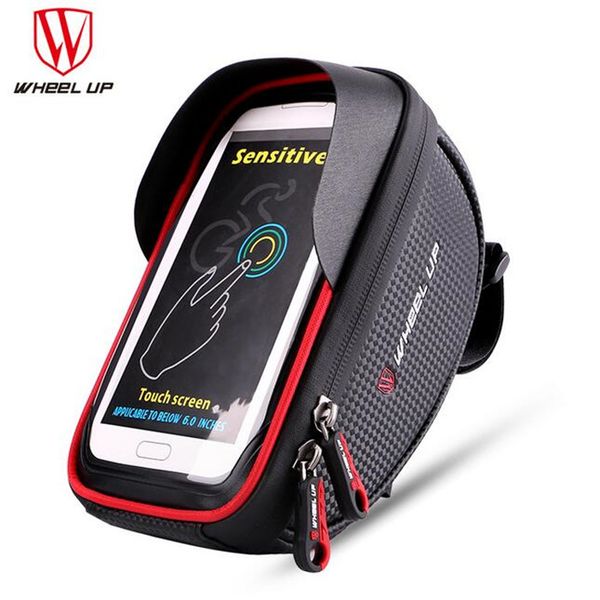 Sac de vélo téléphone Sacoche de guidon mobile imperméable VTT Vtt accessoires
