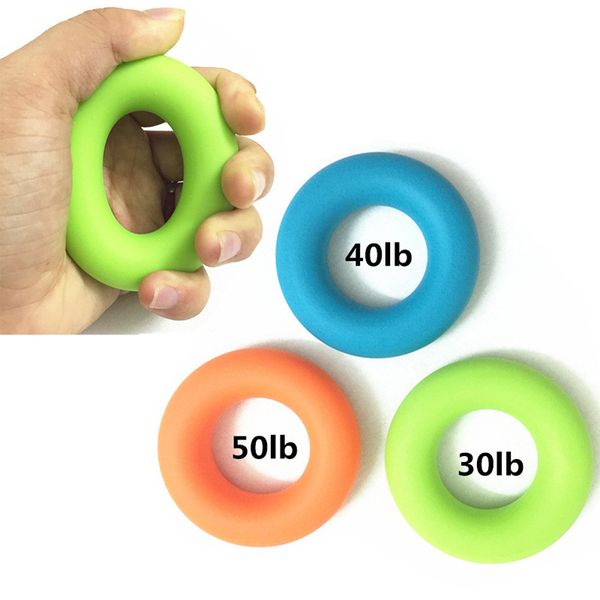 

hand grip ring muscle power training rubber ring fitness body building carpal expander training finger 7cm
