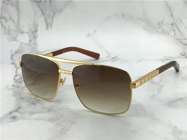 popolari occhiali da sole da uomo classici da esterno attitudini al design quadrato dorato montatura con protezione uv400 occhiali stile estivo vintage